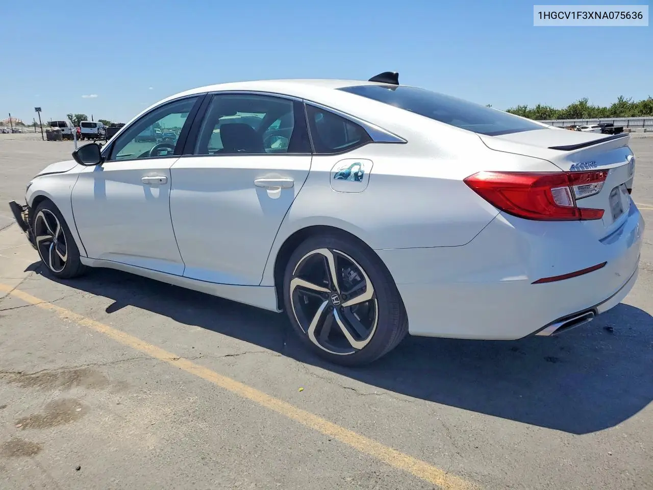 2022 Honda Accord Sport VIN: 1HGCV1F3XNA075636 Lot: 56192136