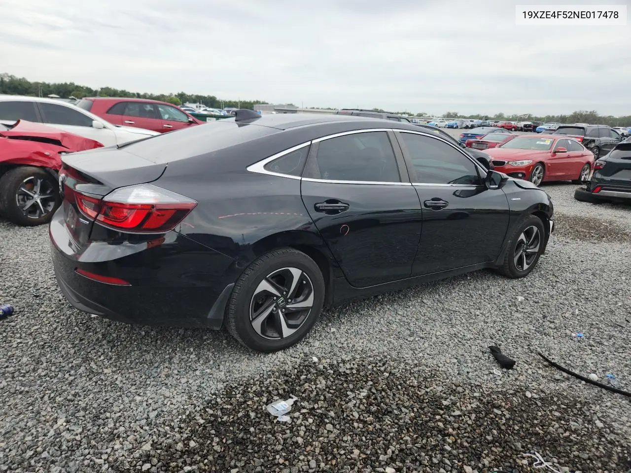 2022 Honda Insight Ex VIN: 19XZE4F52NE017478 Lot: 56596536