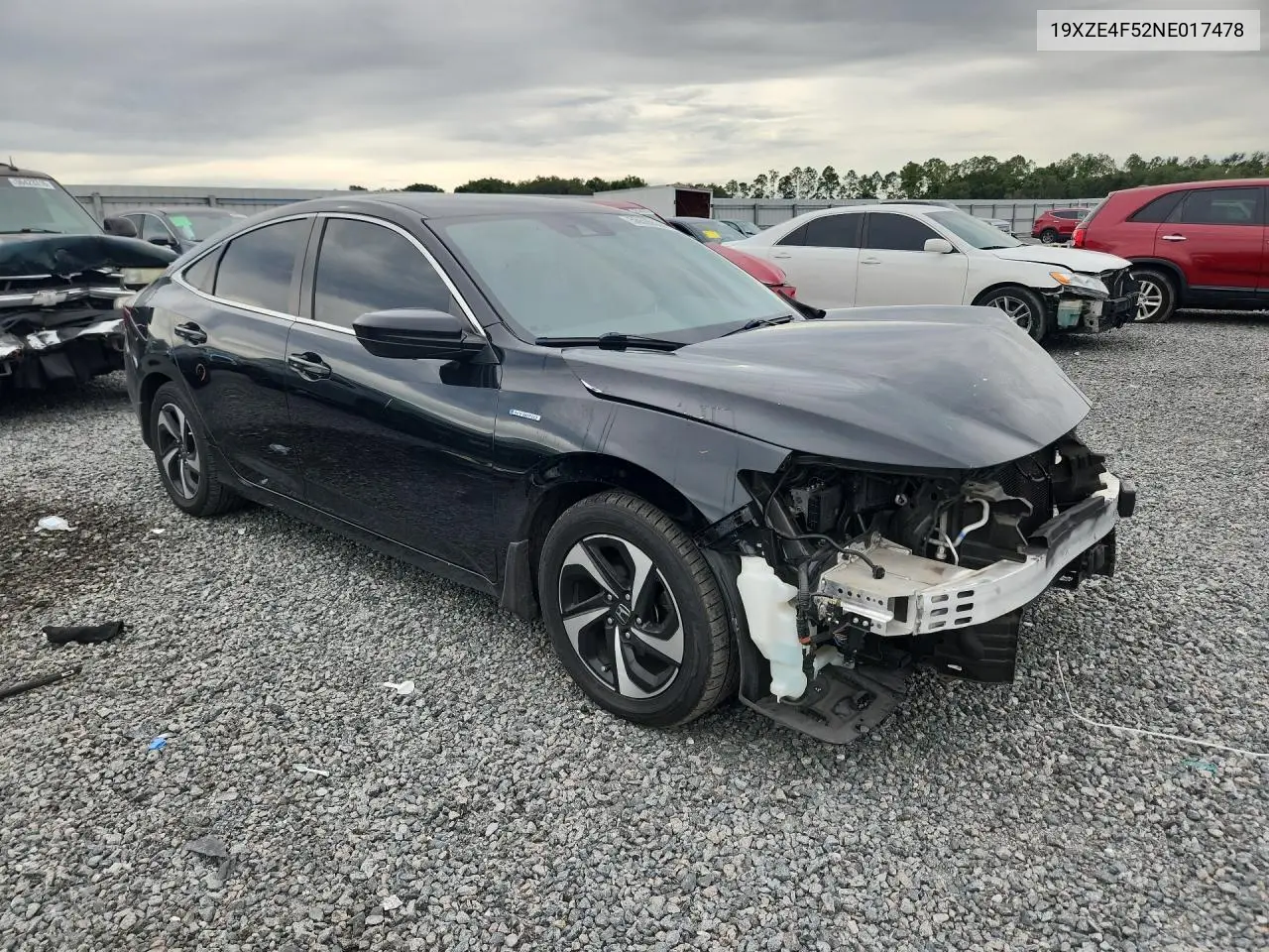 2022 Honda Insight Ex VIN: 19XZE4F52NE017478 Lot: 56596536