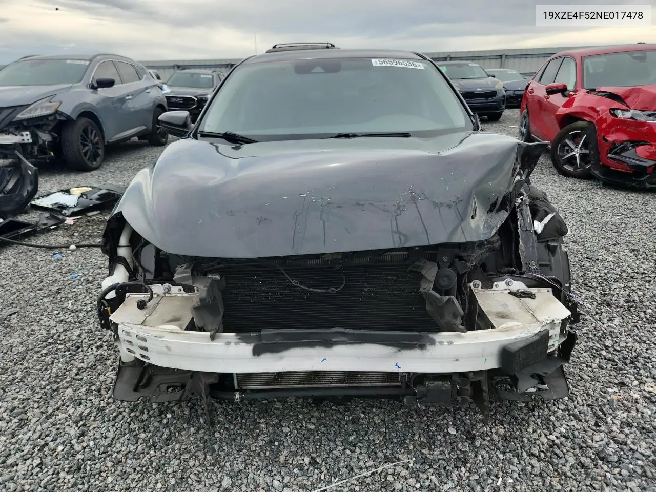 2022 Honda Insight Ex VIN: 19XZE4F52NE017478 Lot: 56596536