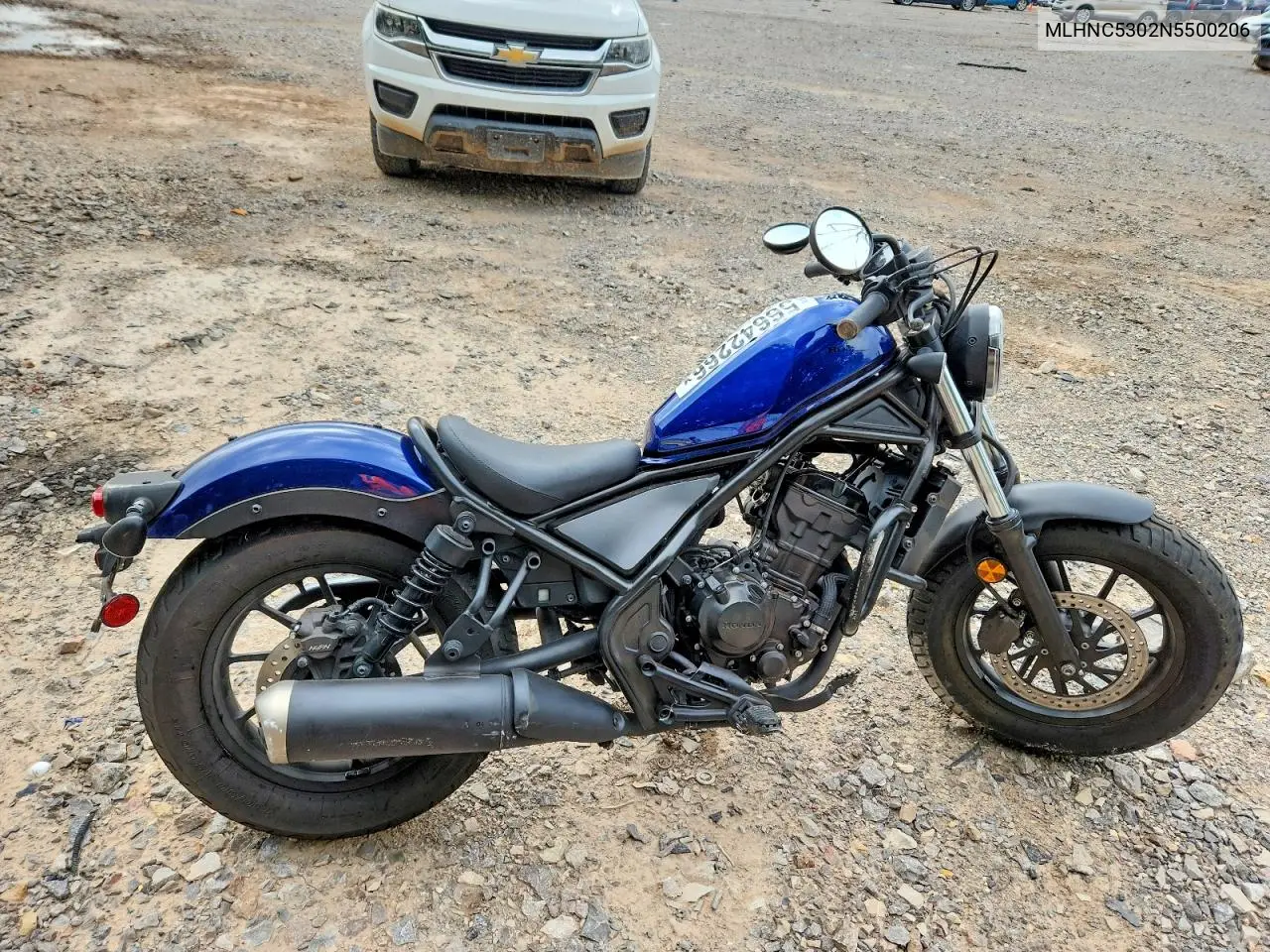 2022 Honda Cmx300 VIN: MLHNC5302N5500206 Lot: 56642266