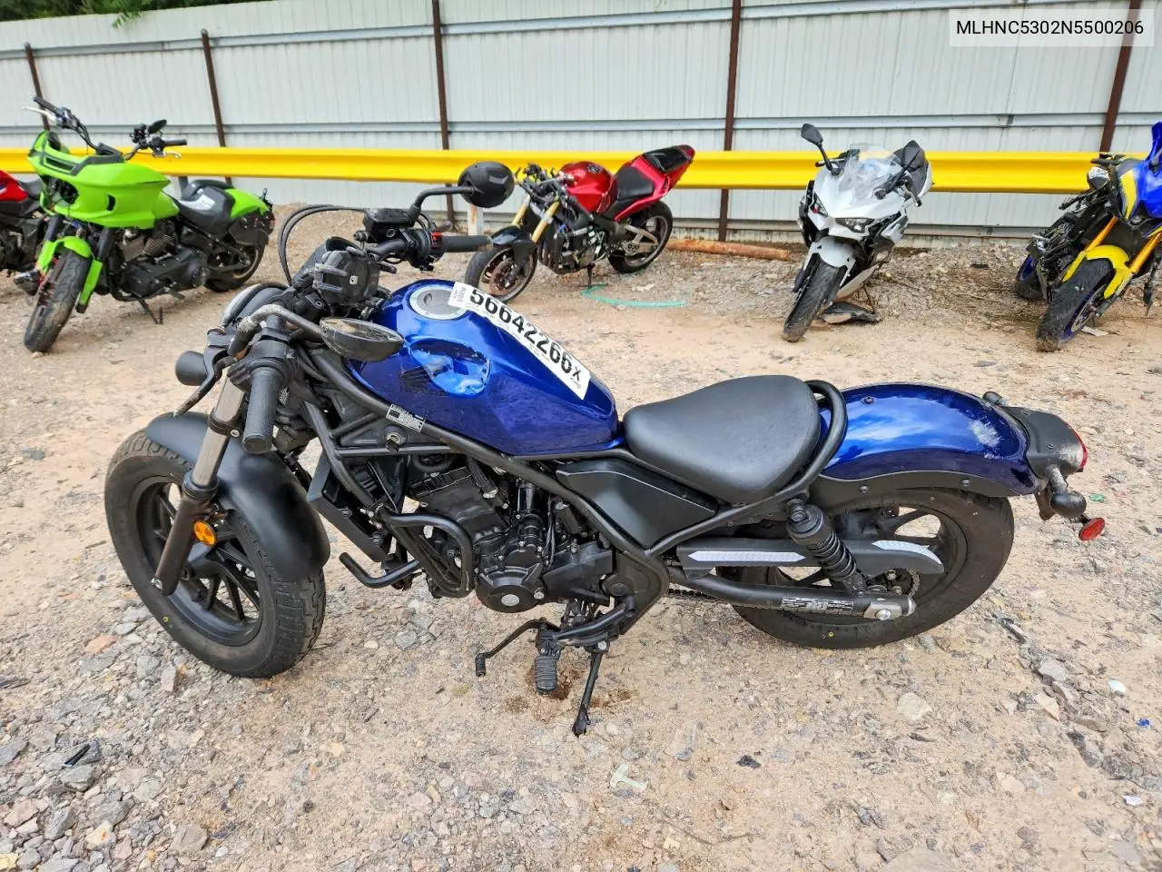 2022 Honda Cmx300 VIN: MLHNC5302N5500206 Lot: 56642266