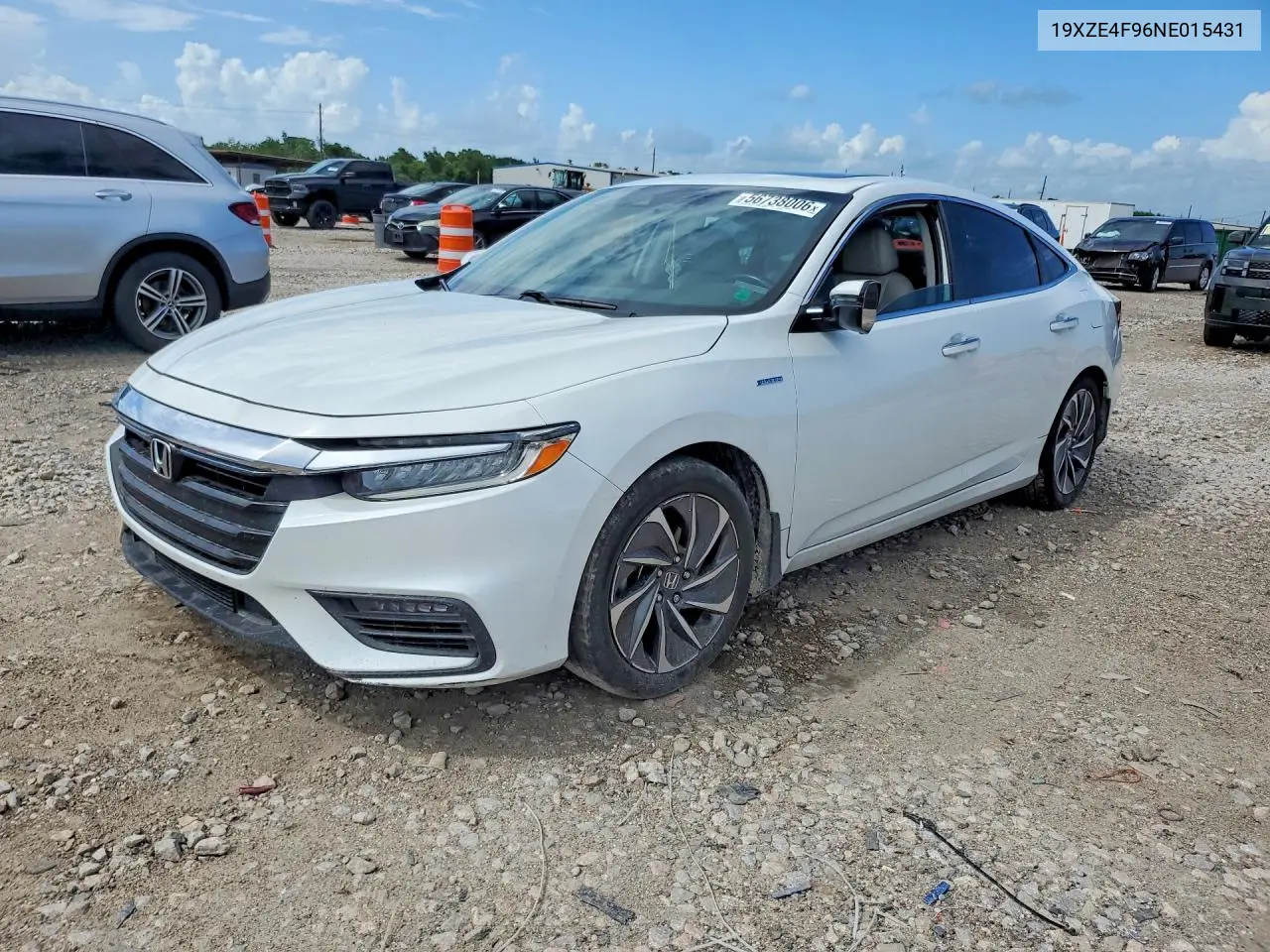 2022 Honda Insight Touring VIN: 19XZE4F96NE015431 Lot: 56738006