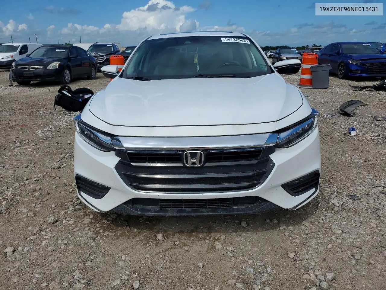 2022 Honda Insight Touring VIN: 19XZE4F96NE015431 Lot: 56738006