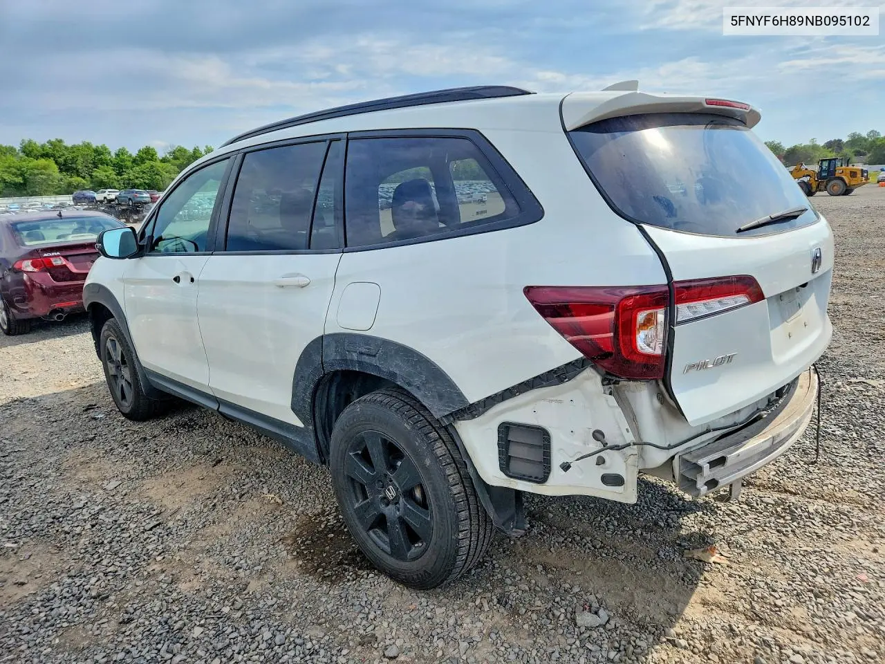 2022 Honda Pilot Trailsport VIN: 5FNYF6H89NB095102 Lot: 57502936