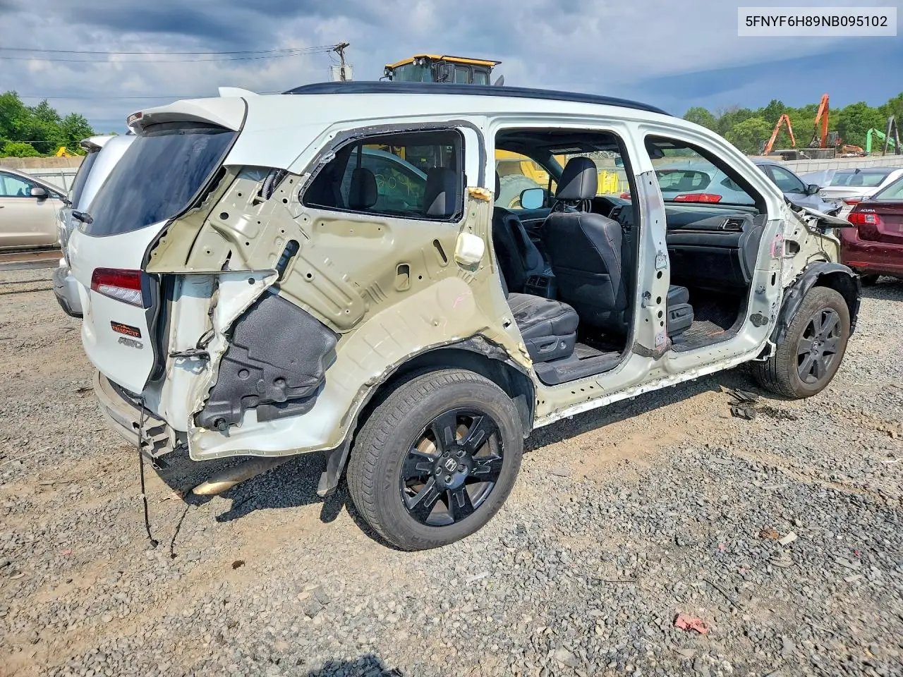 2022 Honda Pilot Trailsport VIN: 5FNYF6H89NB095102 Lot: 57502936