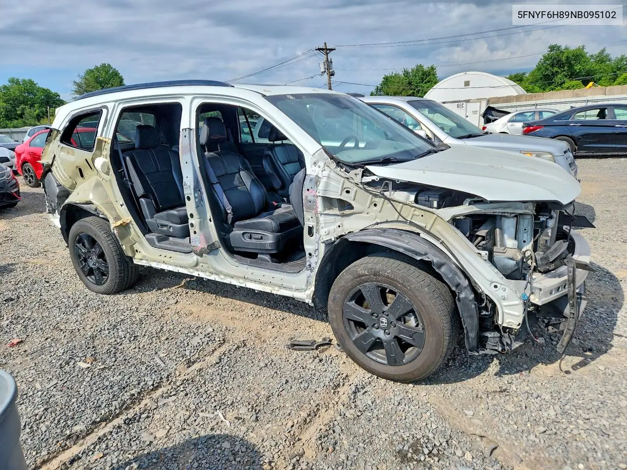 2022 Honda Pilot Trailsport VIN: 5FNYF6H89NB095102 Lot: 57502936