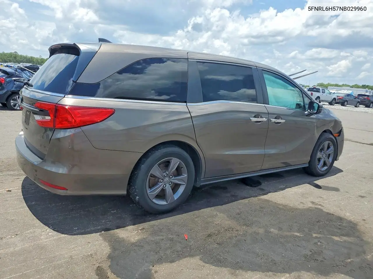 2022 Honda Odyssey Ex VIN: 5FNRL6H57NB029960 Lot: 57630926