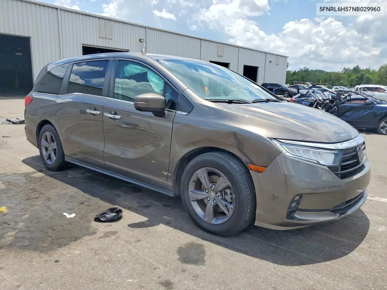 2022 Honda Odyssey Ex VIN: 5FNRL6H57NB029960 Lot: 57630926