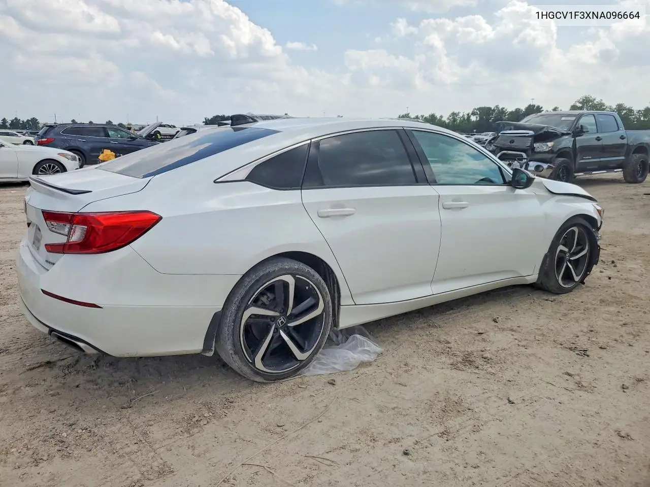 2022 Honda Accord Sport VIN: 1HGCV1F3XNA096664 Lot: 58021096