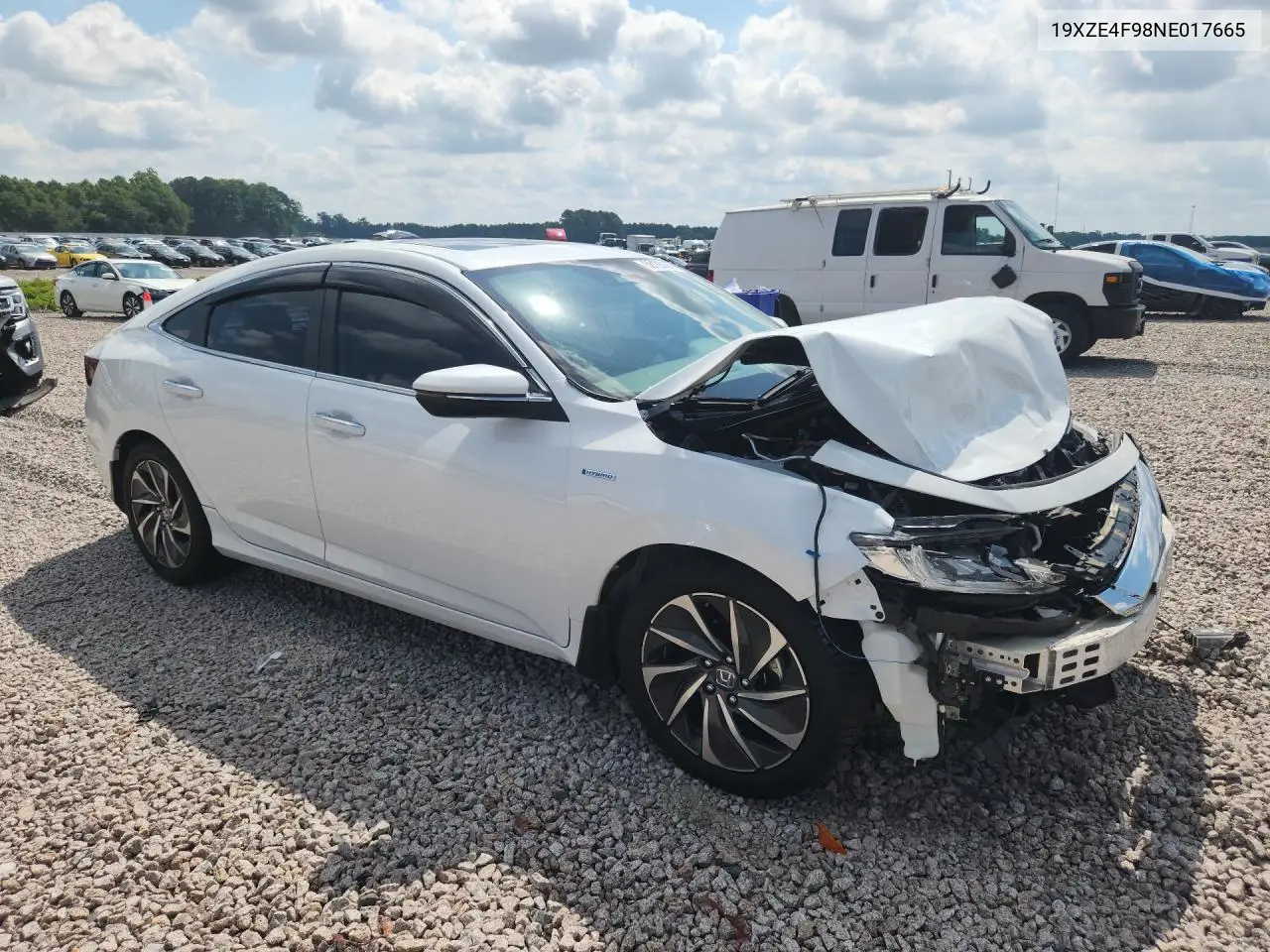 2022 Honda Insight Touring VIN: 19XZE4F98NE017665 Lot: 58185976