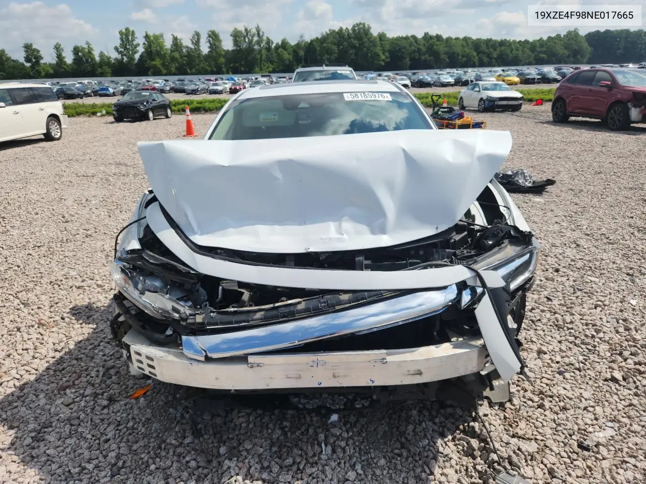 2022 Honda Insight Touring VIN: 19XZE4F98NE017665 Lot: 58185976