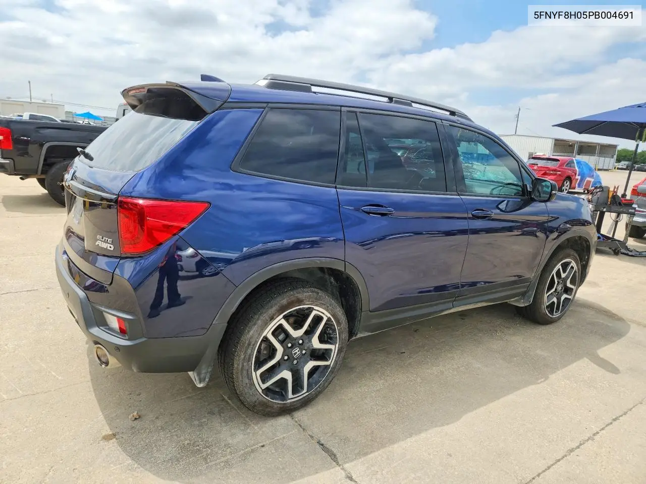2023 Honda Passport Elite VIN: 5FNYF8H05PB004691 Lot: 53833286