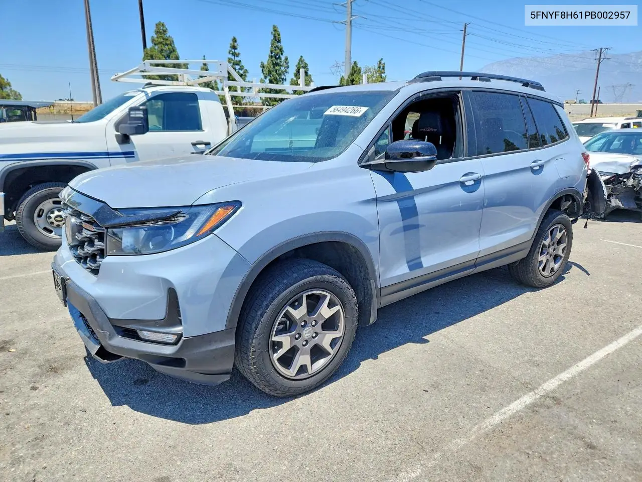 2023 Honda Passport Trail Sport VIN: 5FNYF8H61PB002957 Lot: 56494266