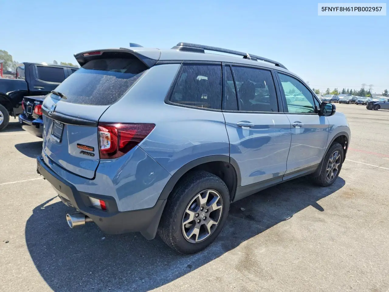 2023 Honda Passport Trail Sport VIN: 5FNYF8H61PB002957 Lot: 56494266