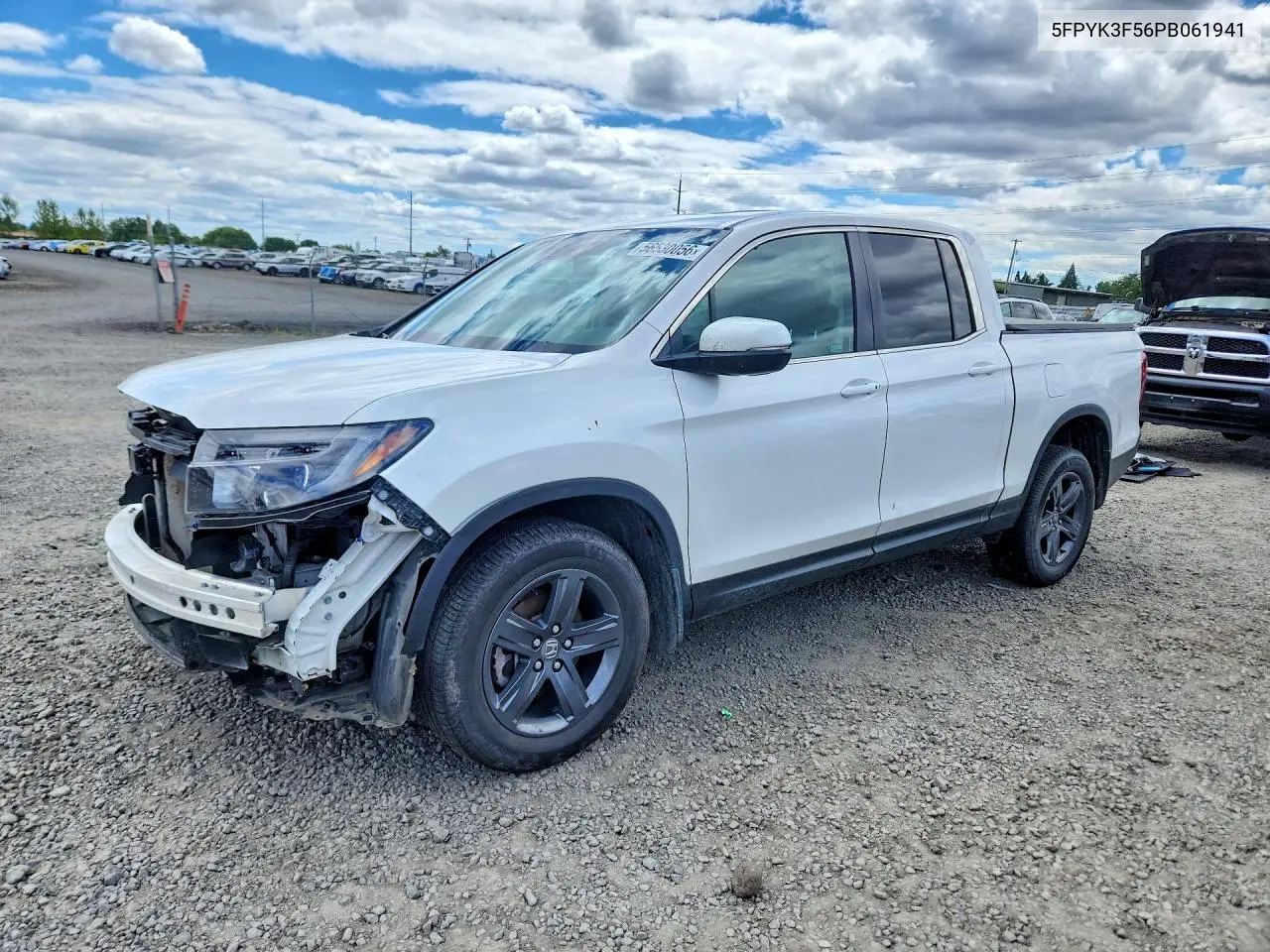 2023 Honda Ridgeline Rtl VIN: 5FPYK3F56PB061941 Lot: 56530056