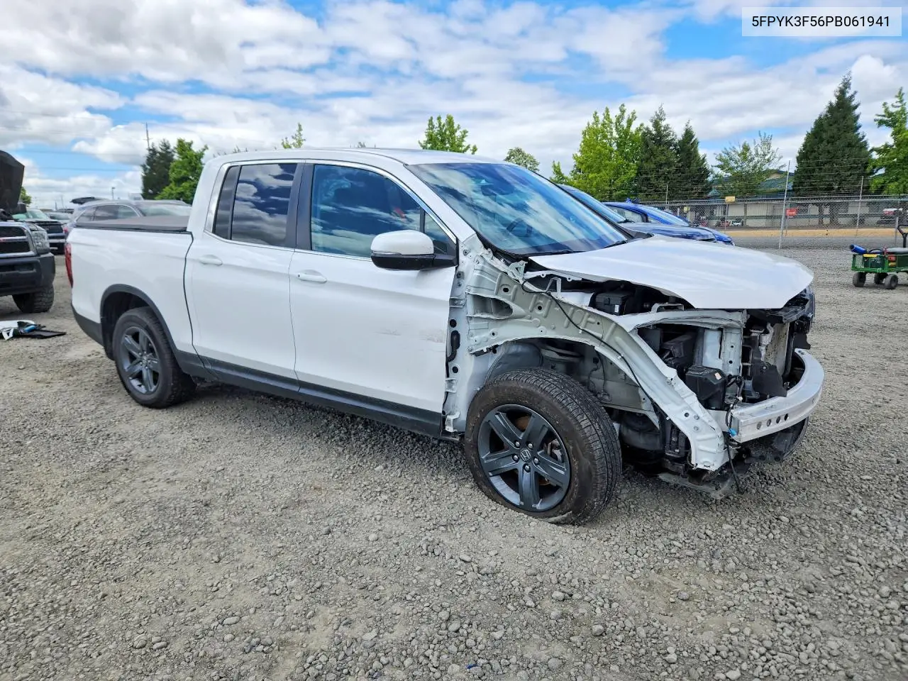 2023 Honda Ridgeline Rtl VIN: 5FPYK3F56PB061941 Lot: 56530056