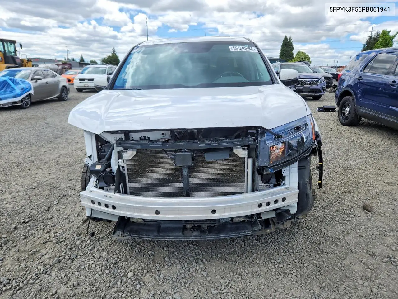 2023 Honda Ridgeline Rtl VIN: 5FPYK3F56PB061941 Lot: 56530056