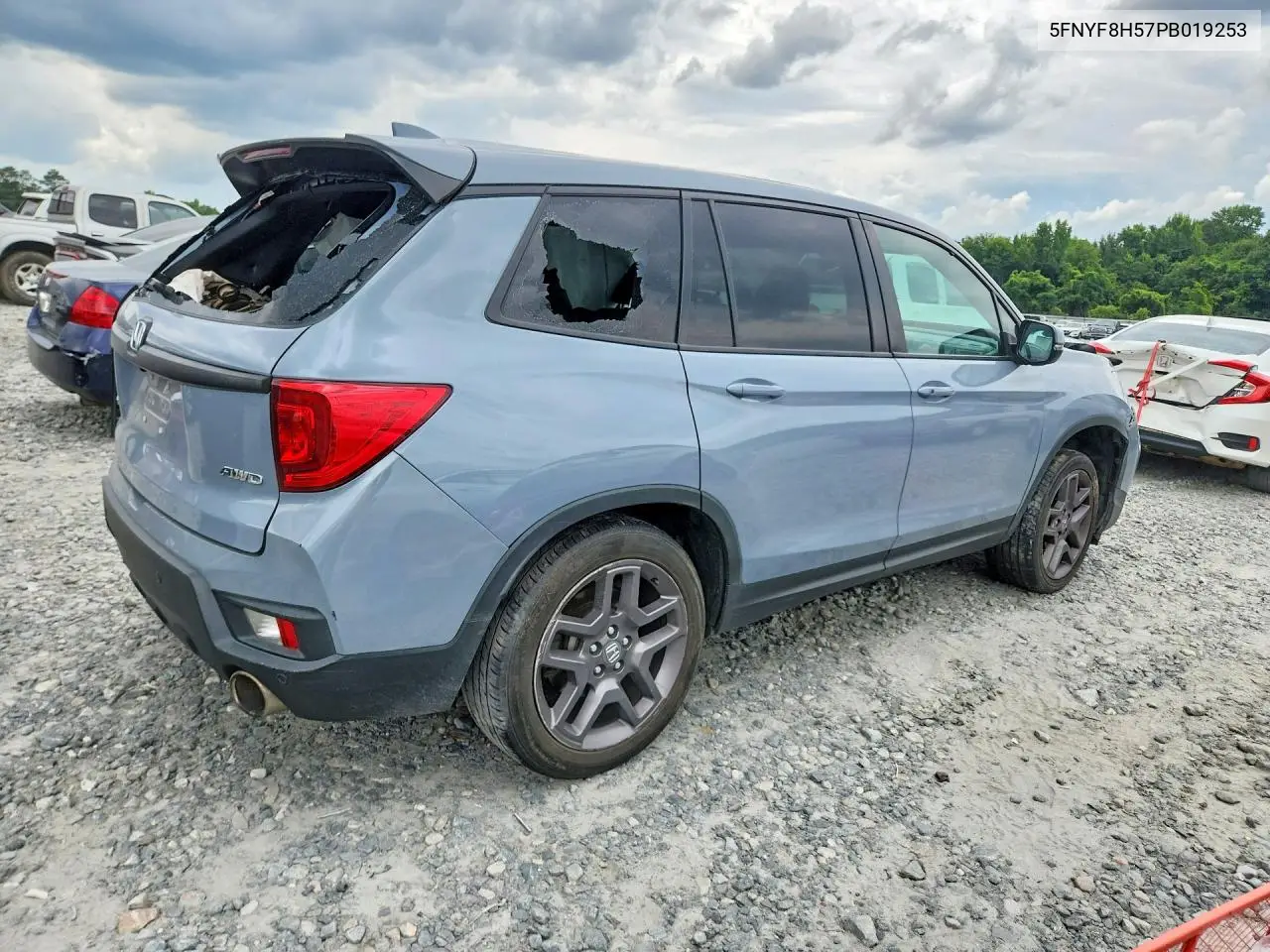 2023 Honda Passport Exl VIN: 5FNYF8H57PB019253 Lot: 56603776