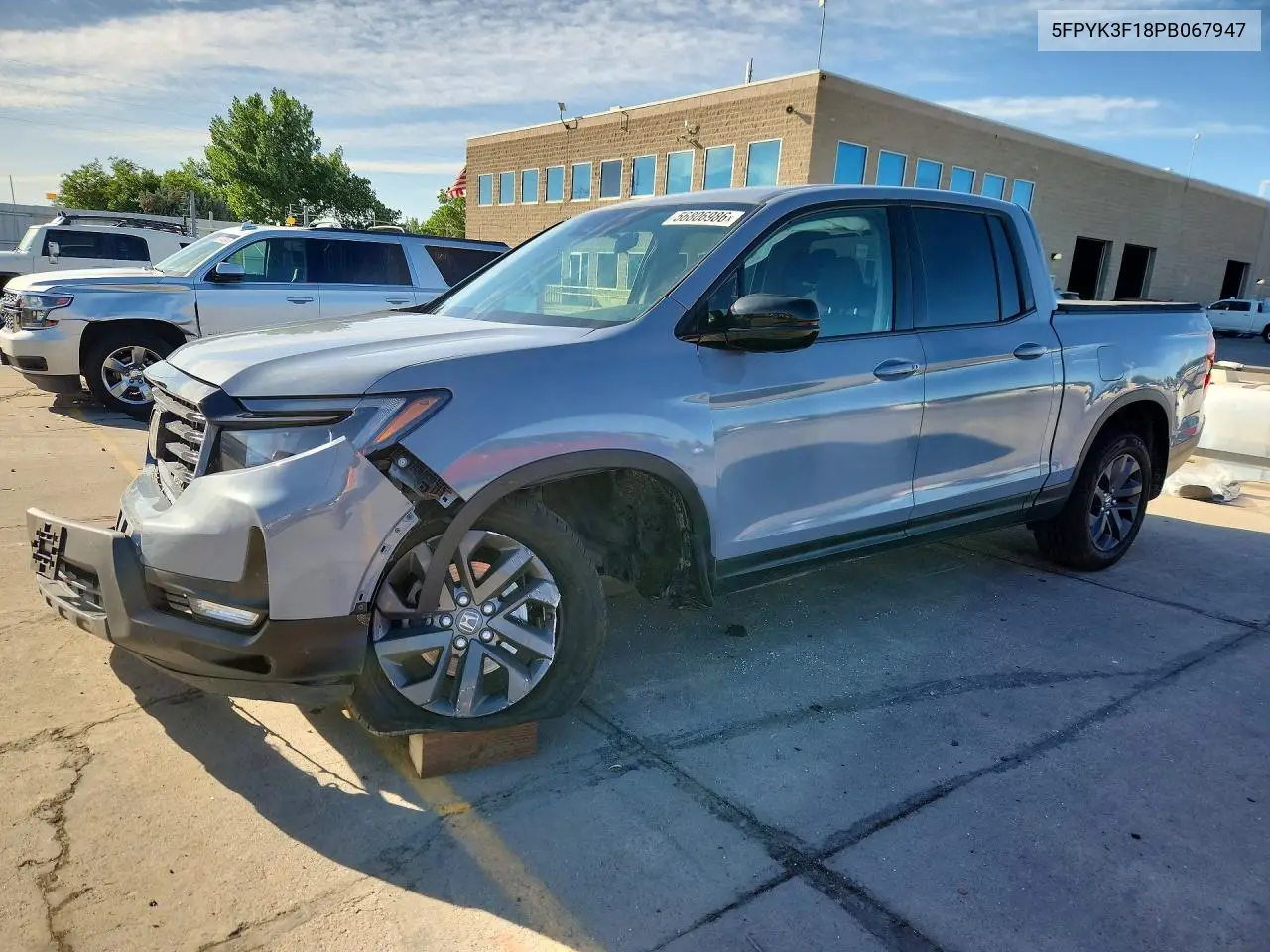 2023 Honda Ridgeline Sport VIN: 5FPYK3F18PB067947 Lot: 56806986