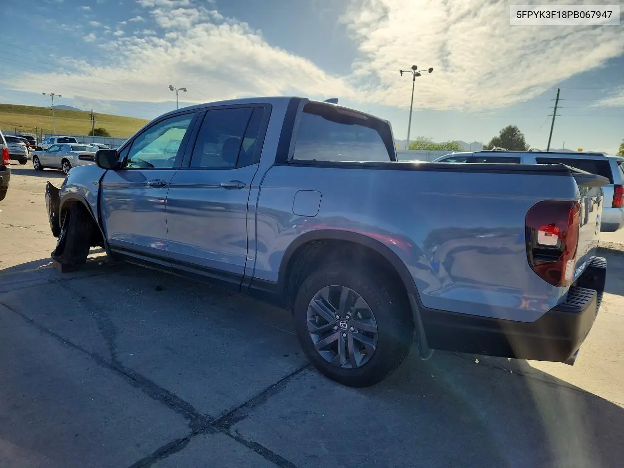2023 Honda Ridgeline Sport VIN: 5FPYK3F18PB067947 Lot: 56806986
