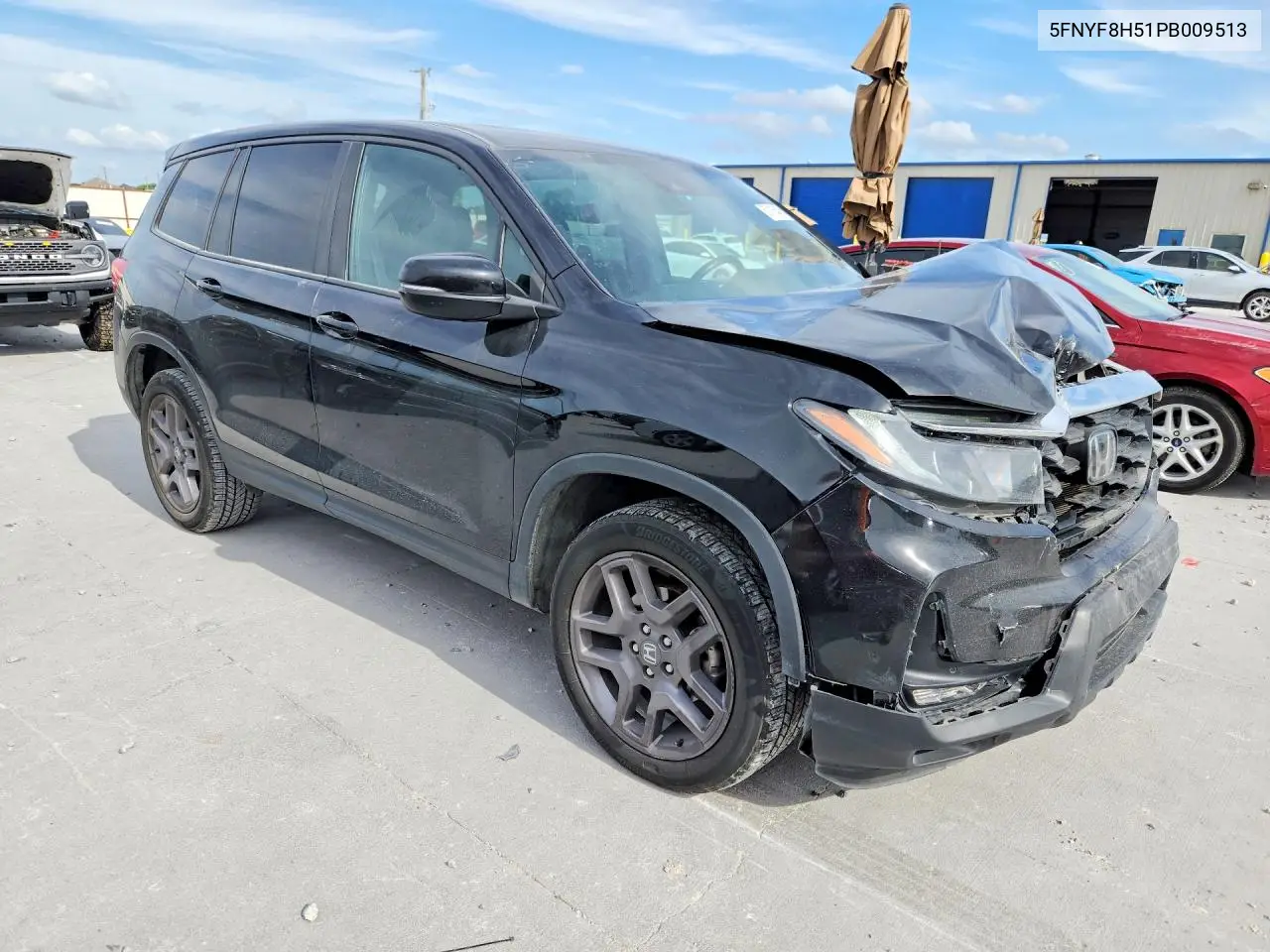 2023 Honda Passport Exl VIN: 5FNYF8H51PB009513 Lot: 57116406