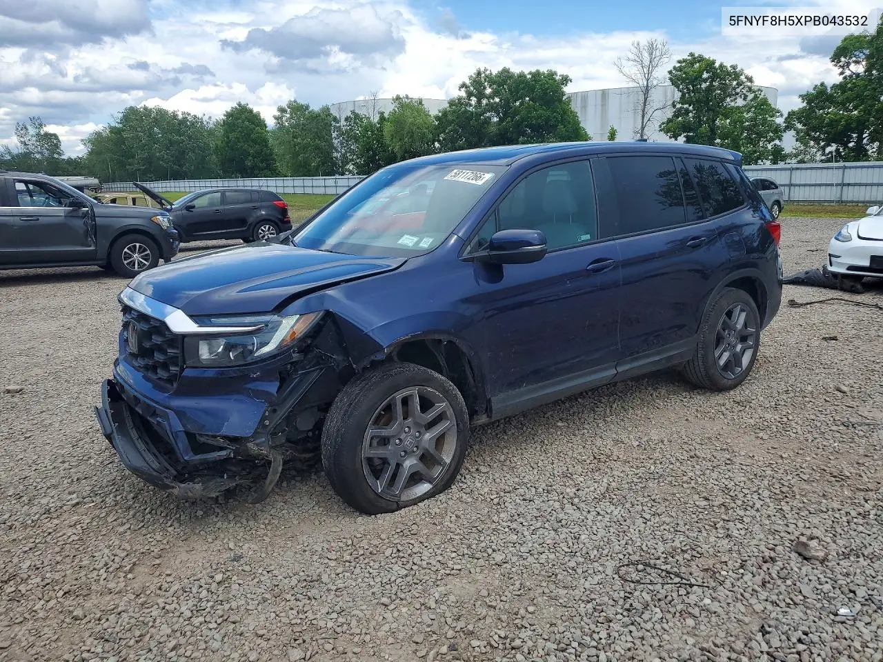 2023 Honda Passport Exl VIN: 5FNYF8H5XPB043532 Lot: 58117266