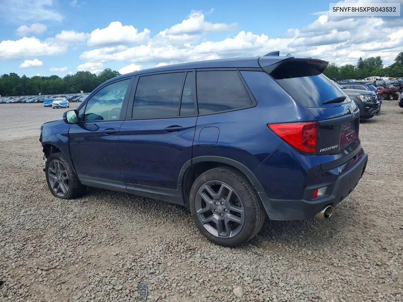 2023 Honda Passport Exl VIN: 5FNYF8H5XPB043532 Lot: 58117266