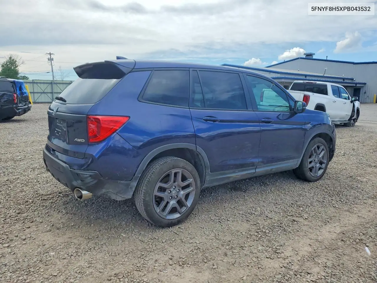 2023 Honda Passport Exl VIN: 5FNYF8H5XPB043532 Lot: 58117266