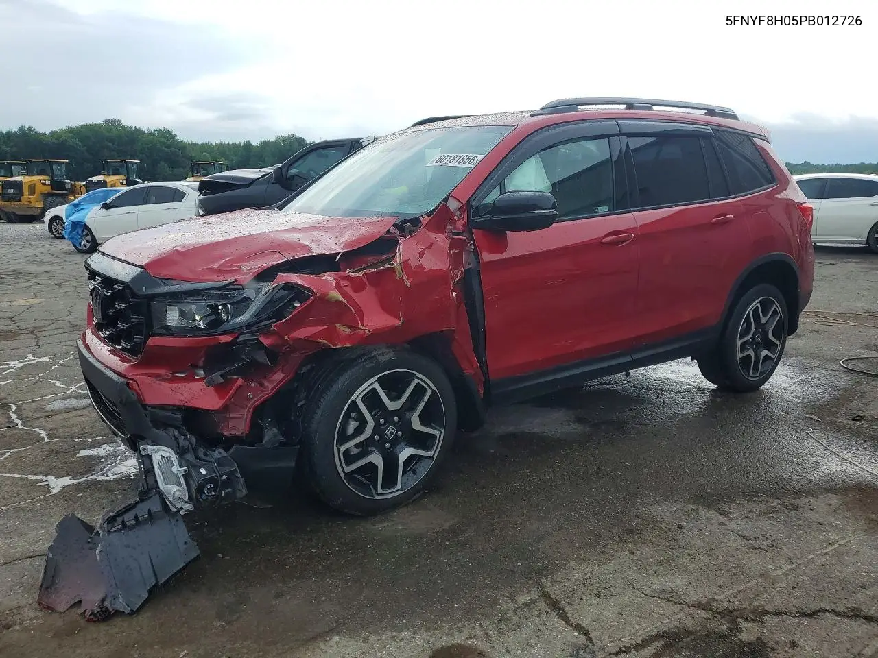 2023 Honda Passport Elite VIN: 5FNYF8H05PB012726 Lot: 60181856