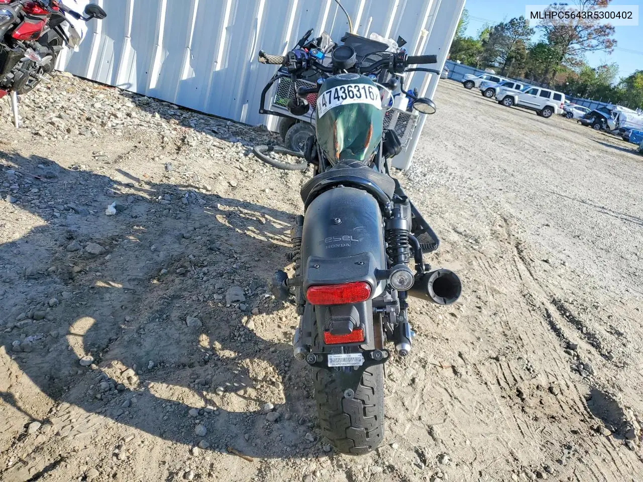 2024 Honda Cmx500 A VIN: MLHPC5643R5300402 Lot: 47436316