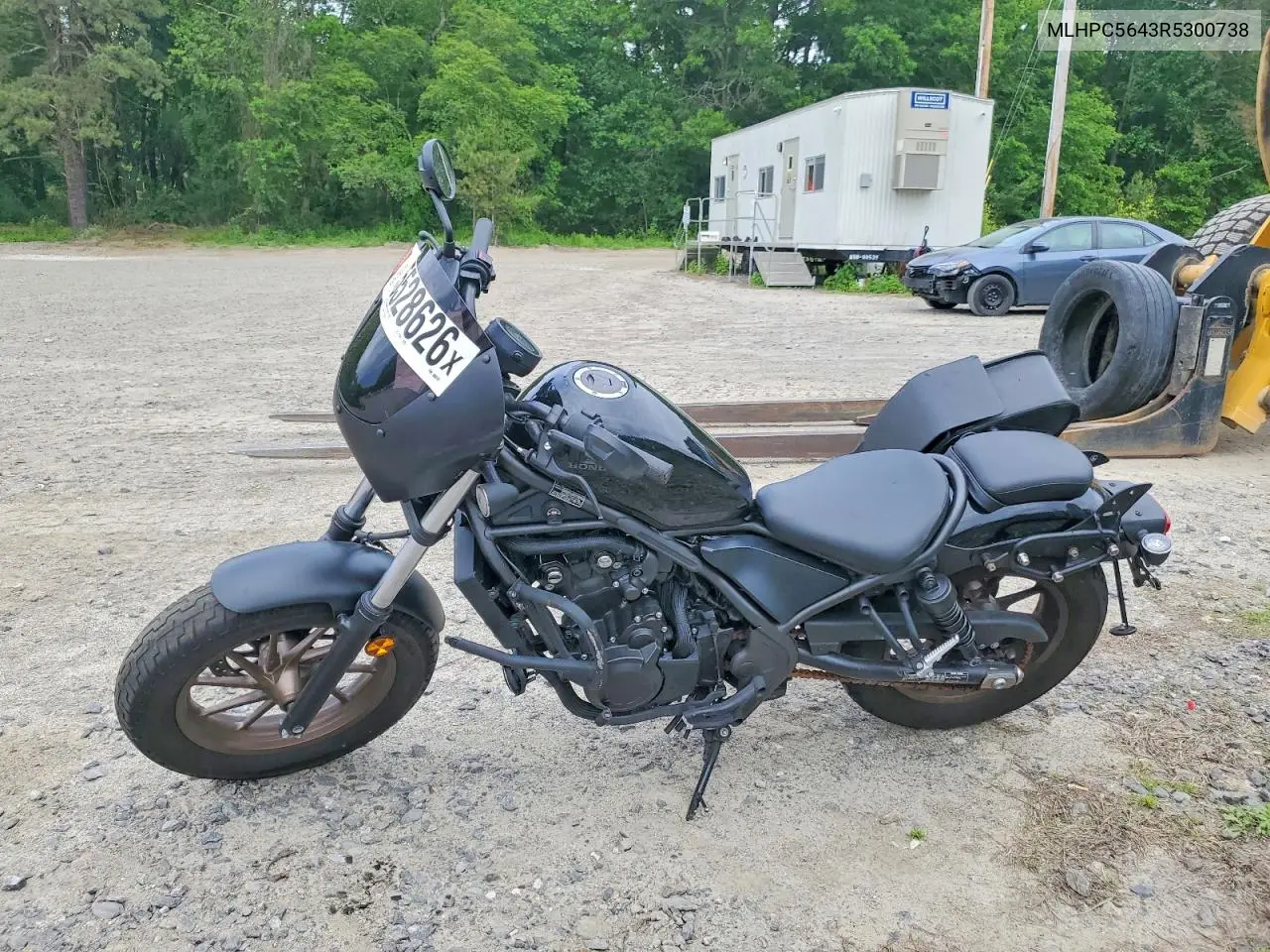 2024 Honda Cmx500 A VIN: MLHPC5643R5300738 Lot: 55528626