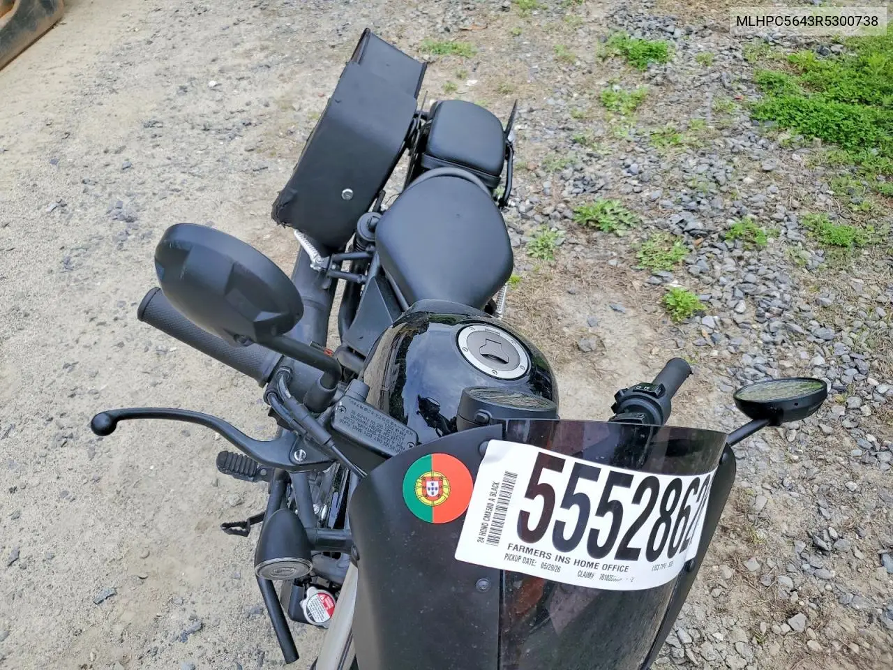 2024 Honda Cmx500 A VIN: MLHPC5643R5300738 Lot: 55528626