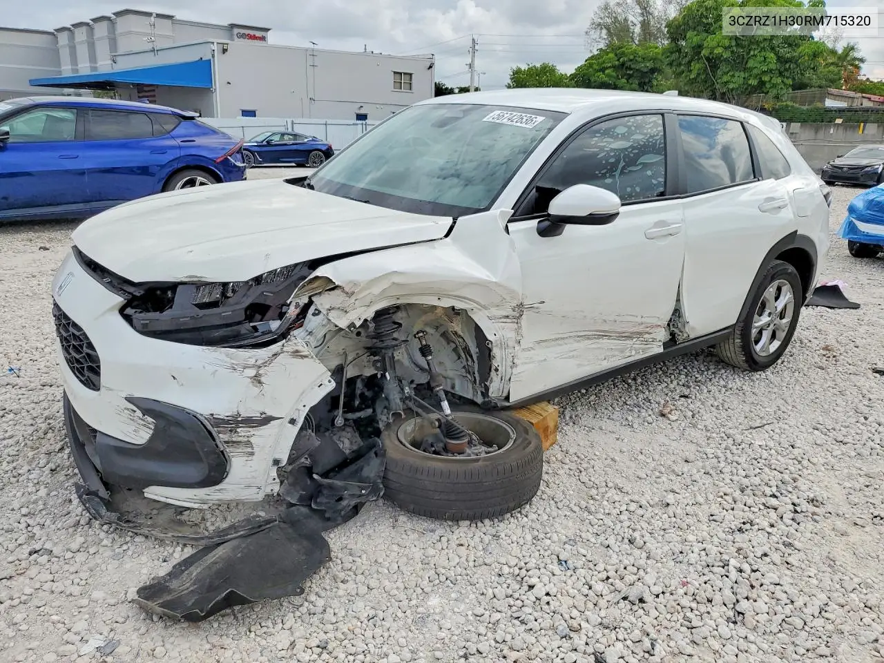 2024 Honda Hr-V Lx VIN: 3CZRZ1H30RM715320 Lot: 56742636
