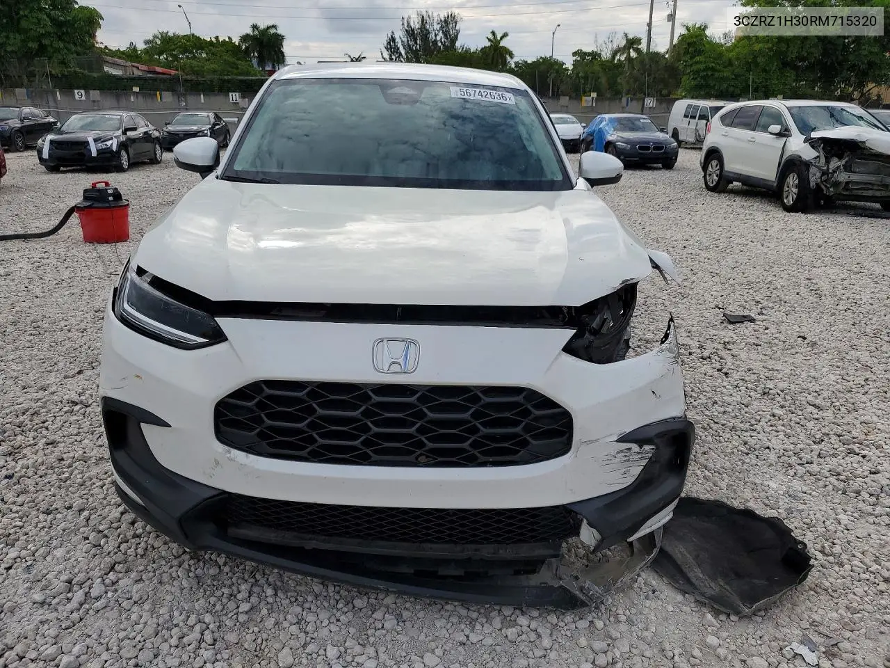 2024 Honda Hr-V Lx VIN: 3CZRZ1H30RM715320 Lot: 56742636