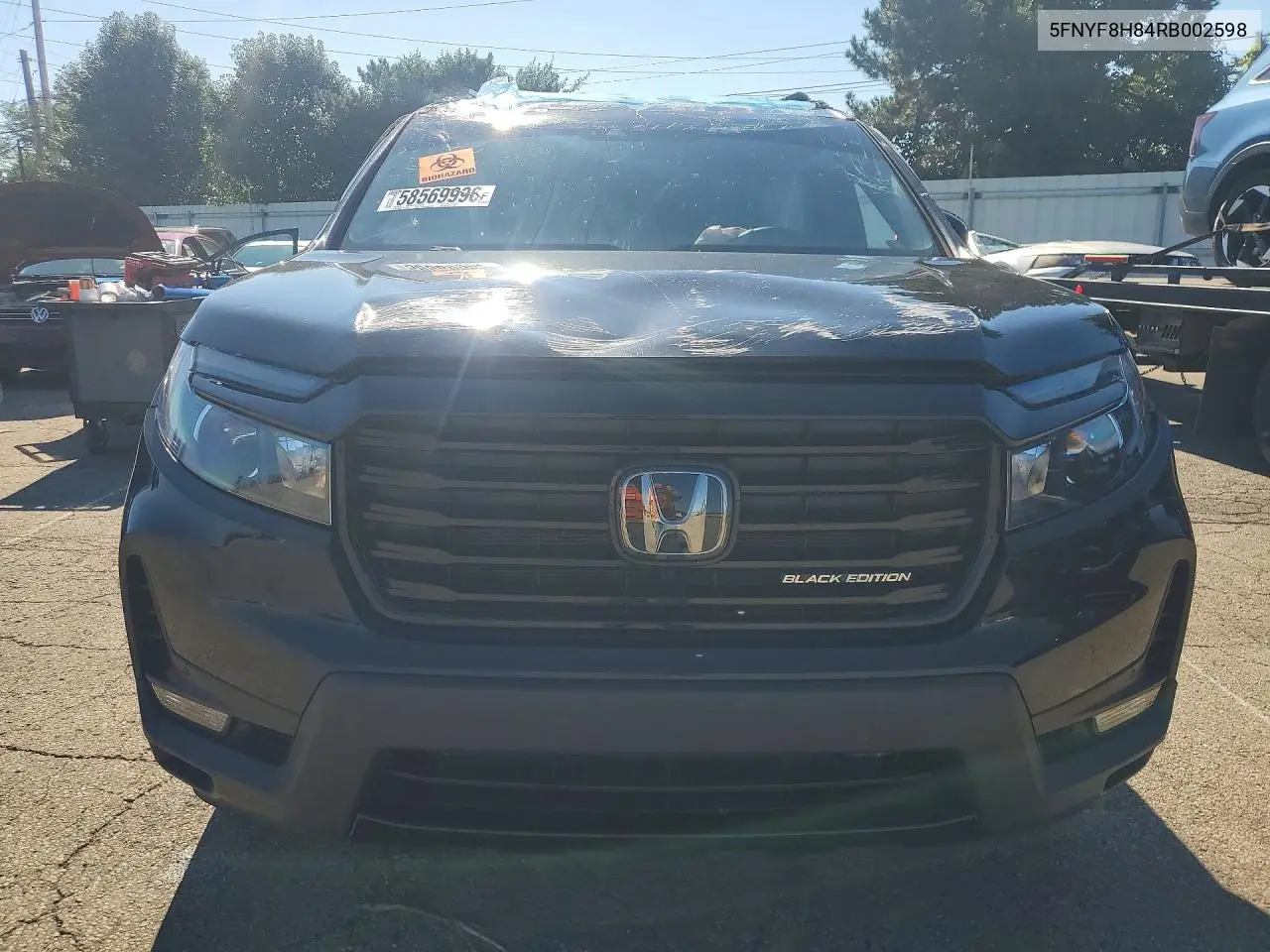 2024 Honda Passport Black Edition VIN: 5FNYF8H84RB002598 Lot: 58569996