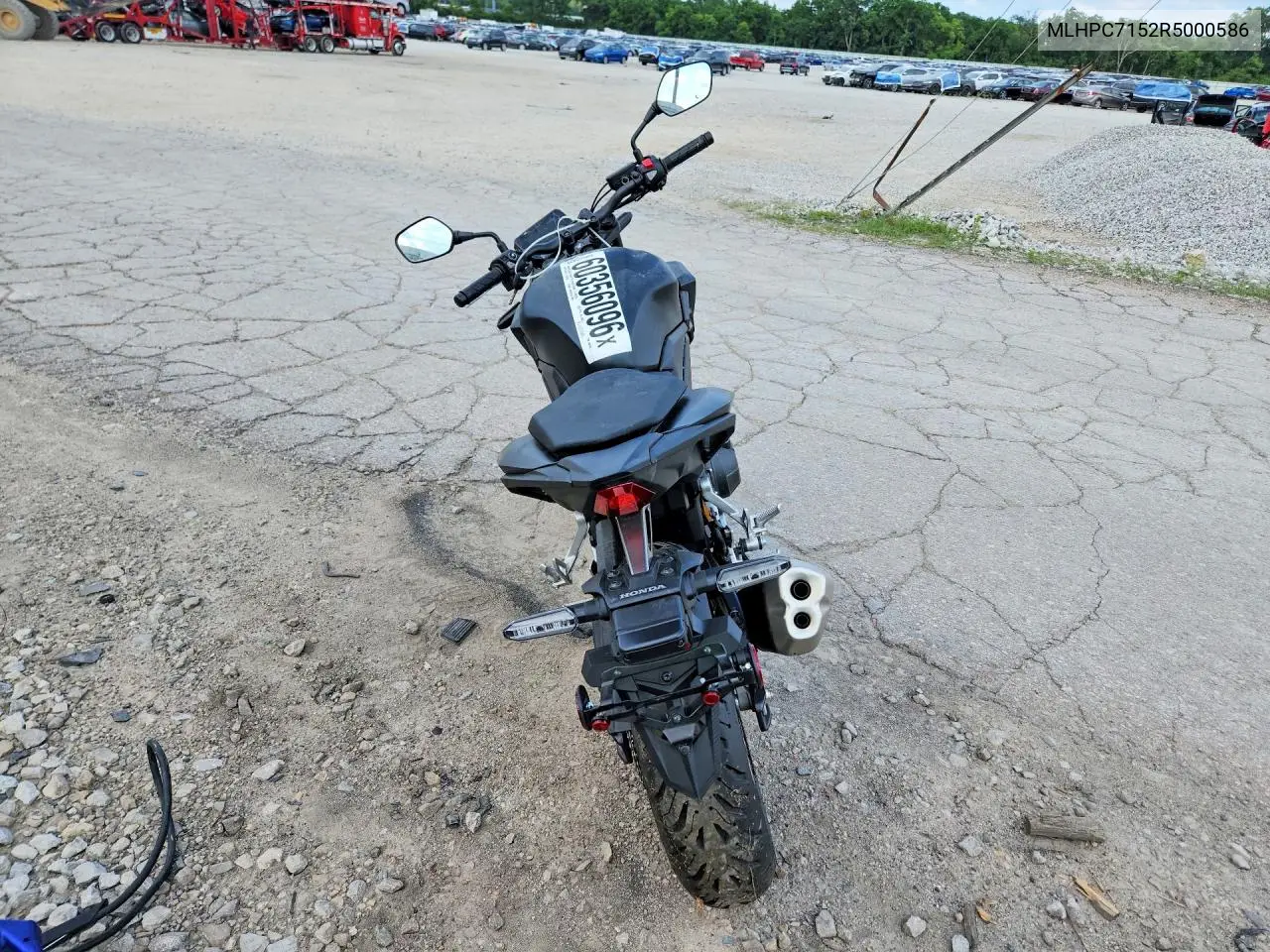 2024 Honda Cb500 F VIN: MLHPC7152R5000586 Lot: 60356096