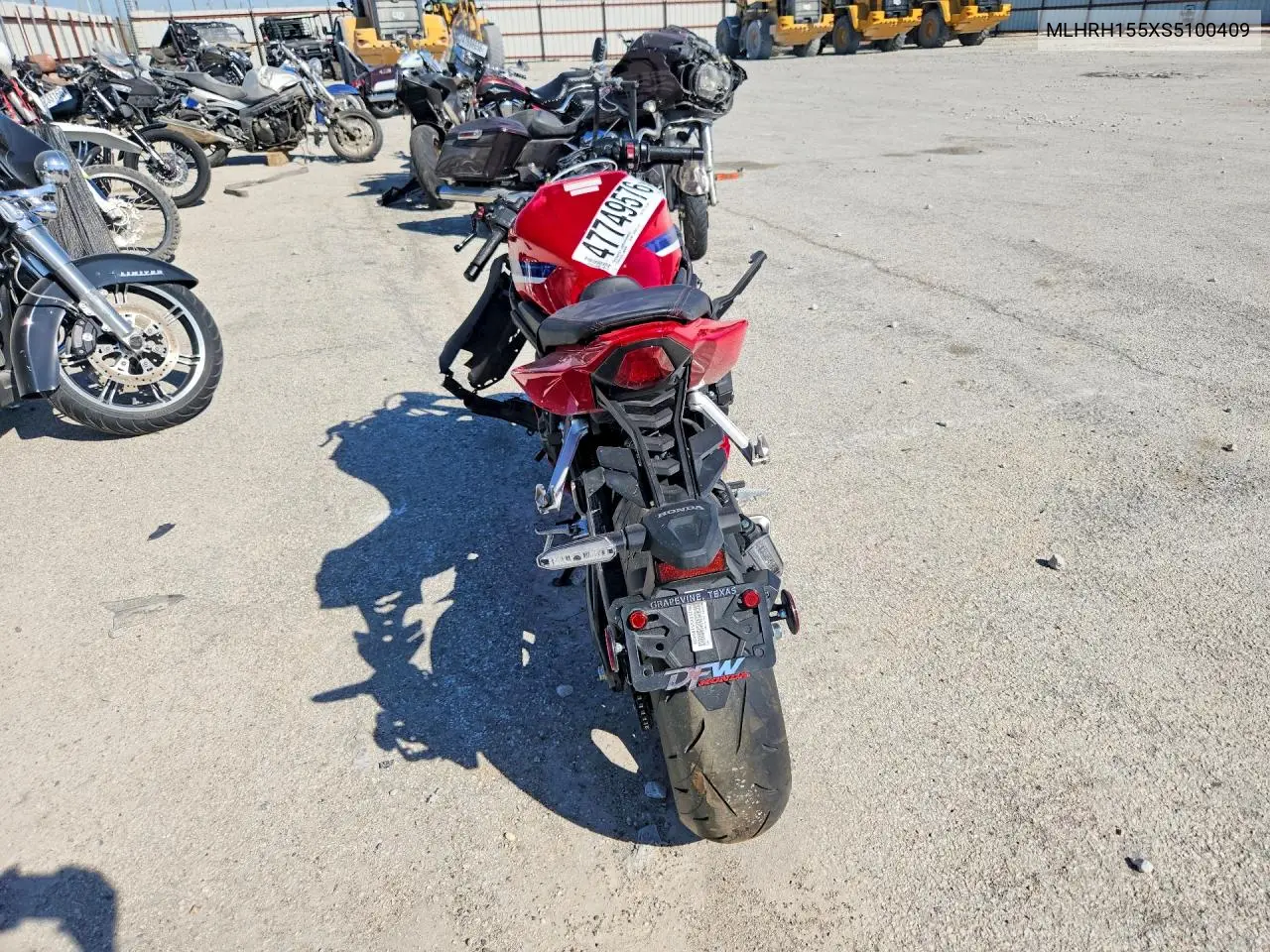 2025 Honda Cbr650 R VIN: MLHRH155XS5100409 Lot: 47749576