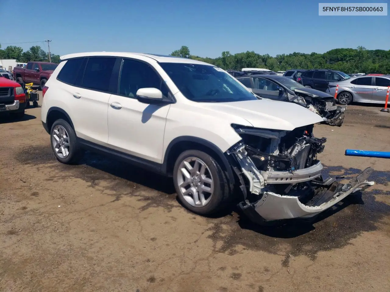 2025 Honda Passport Exl VIN: 5FNYF8H57SB000663 Lot: 55461736