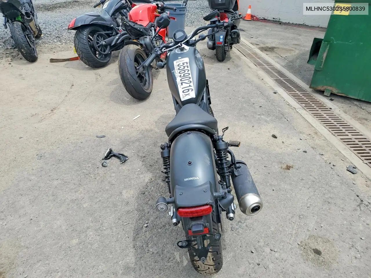 2025 Honda Cmx300 VIN: MLHNC5302S5800839 Lot: 55690216