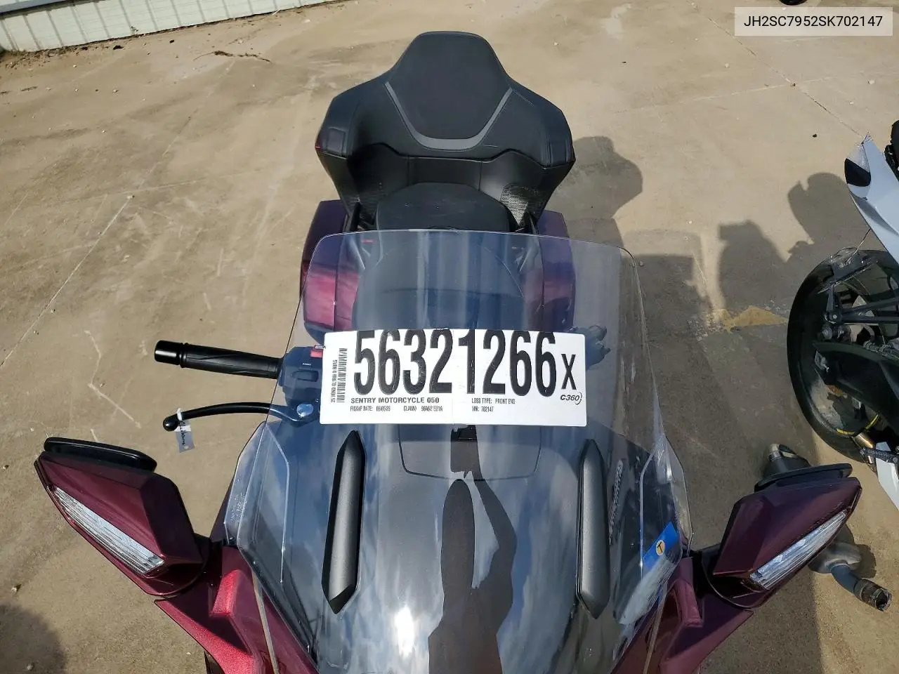 2025 Honda Gl1800 D VIN: JH2SC7952SK702147 Lot: 56321266