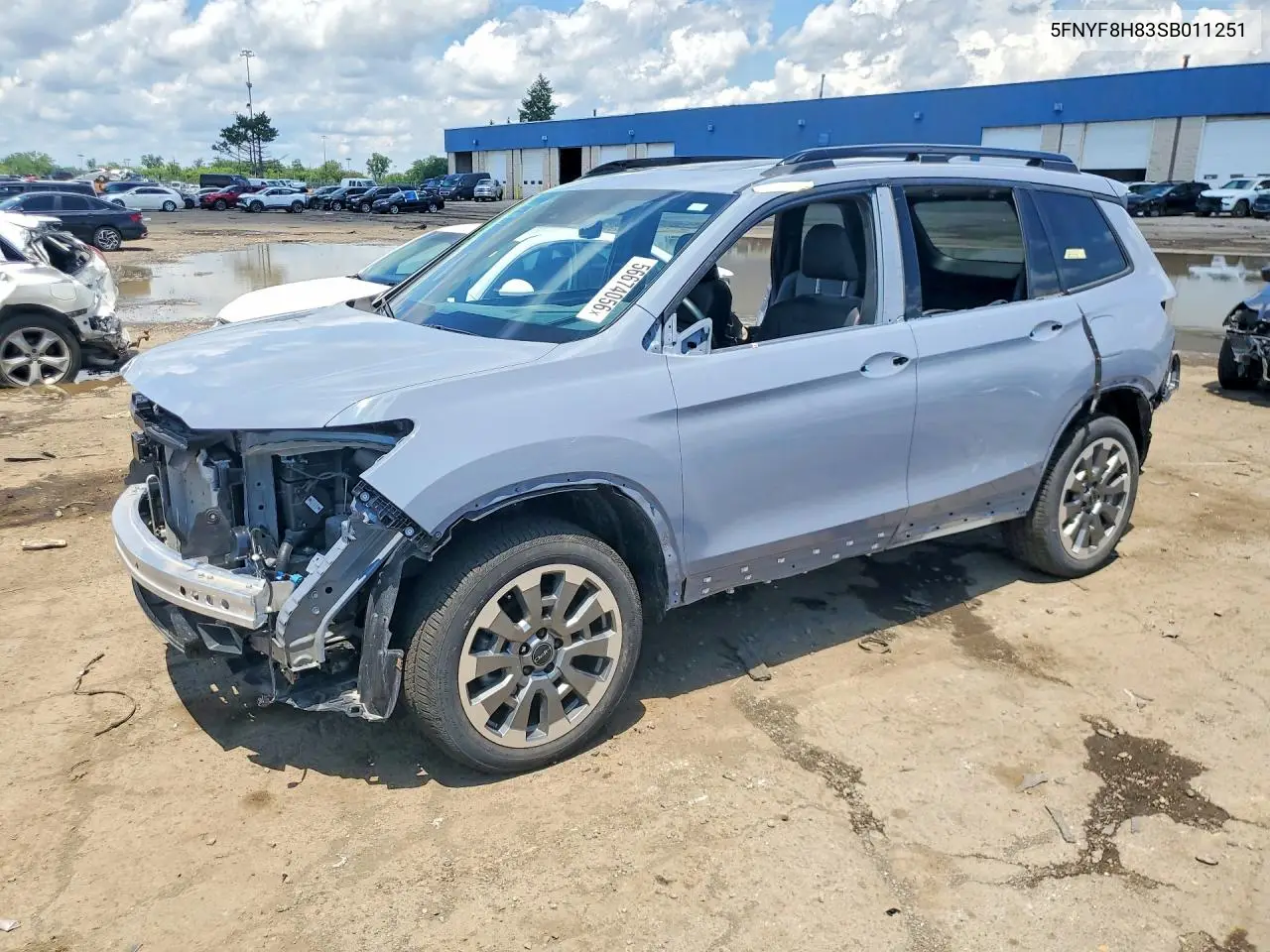 2025 Honda Passport Black Edition VIN: 5FNYF8H83SB011251 Lot: 56674056