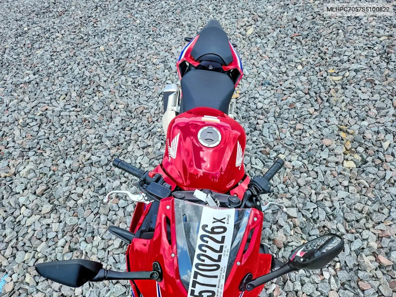 2025 Honda Cbr500 Ra VIN: MLHPC7057S5100822 Lot: 57702226