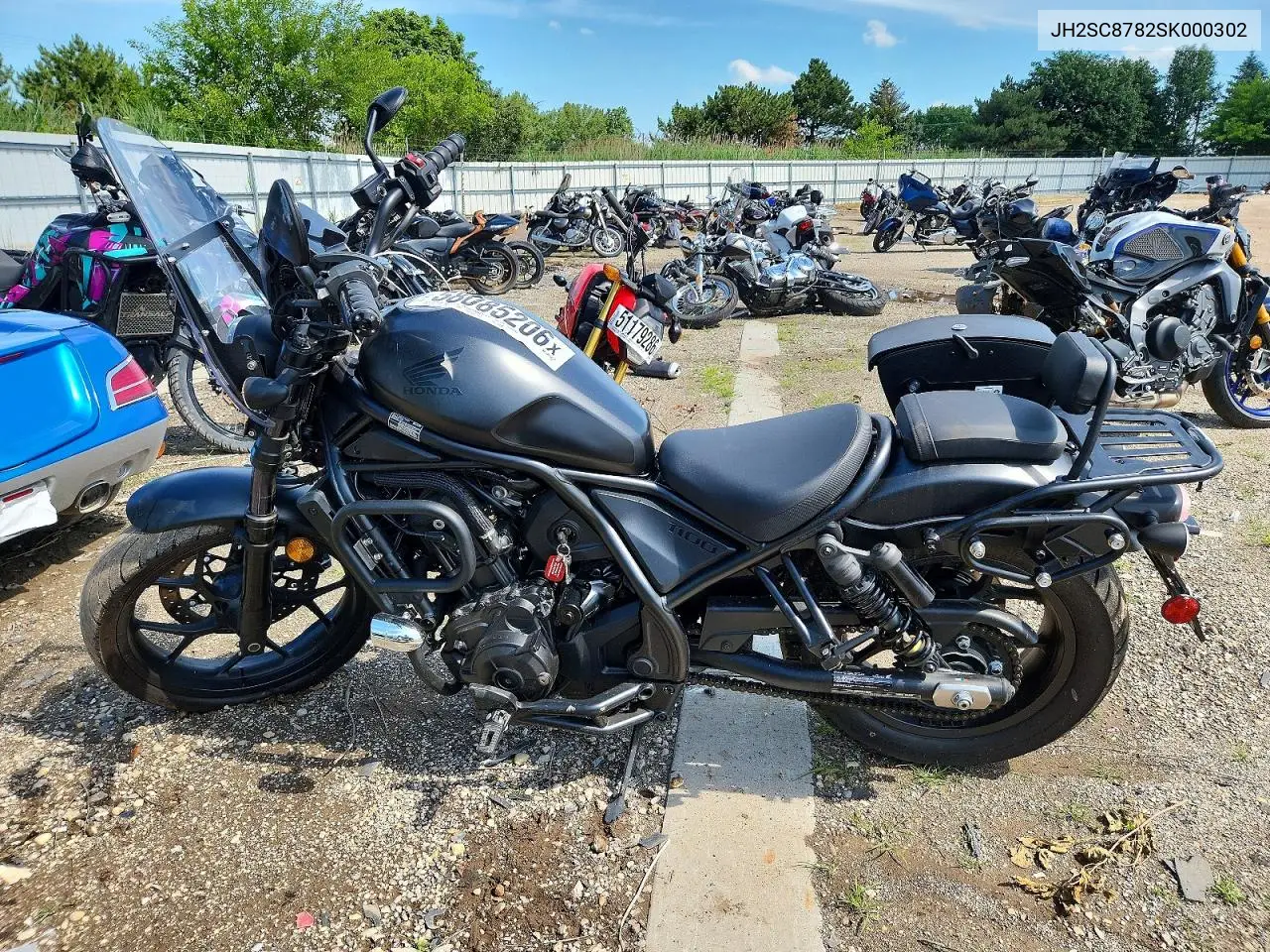 2025 Honda Cmx1100 D VIN: JH2SC8782SK000302 Lot: 58085206