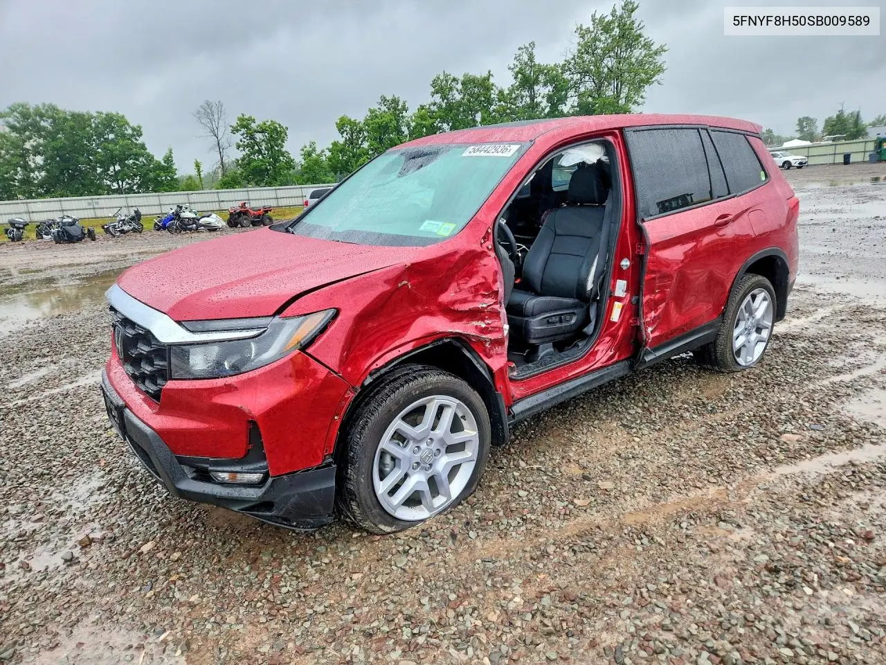 2025 Honda Passport Exl VIN: 5FNYF8H50SB009589 Lot: 58442936
