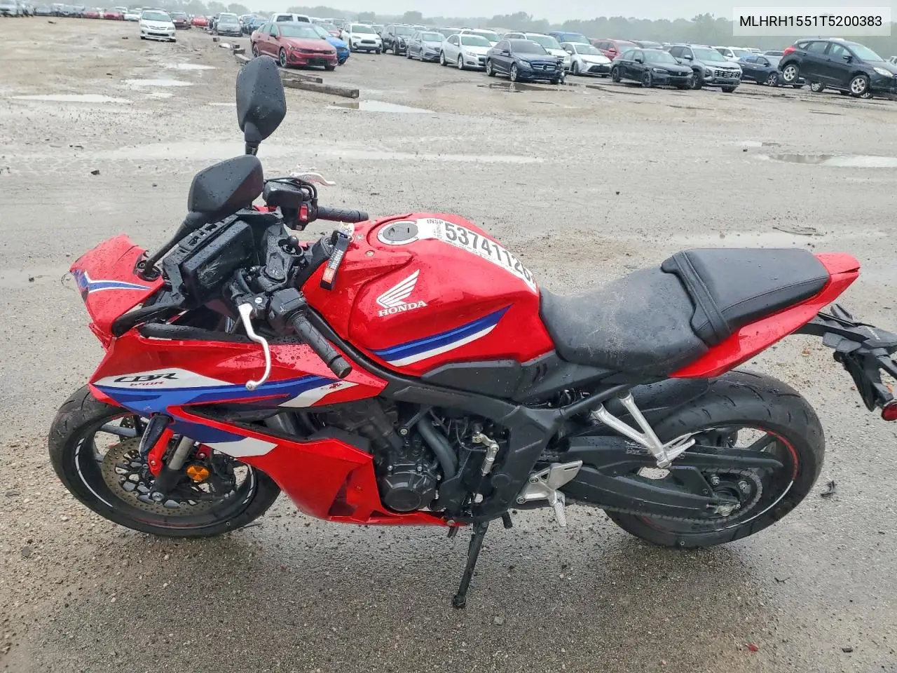 2026 Honda Cbr650 R VIN: MLHRH1551T5200383 Lot: 53741126