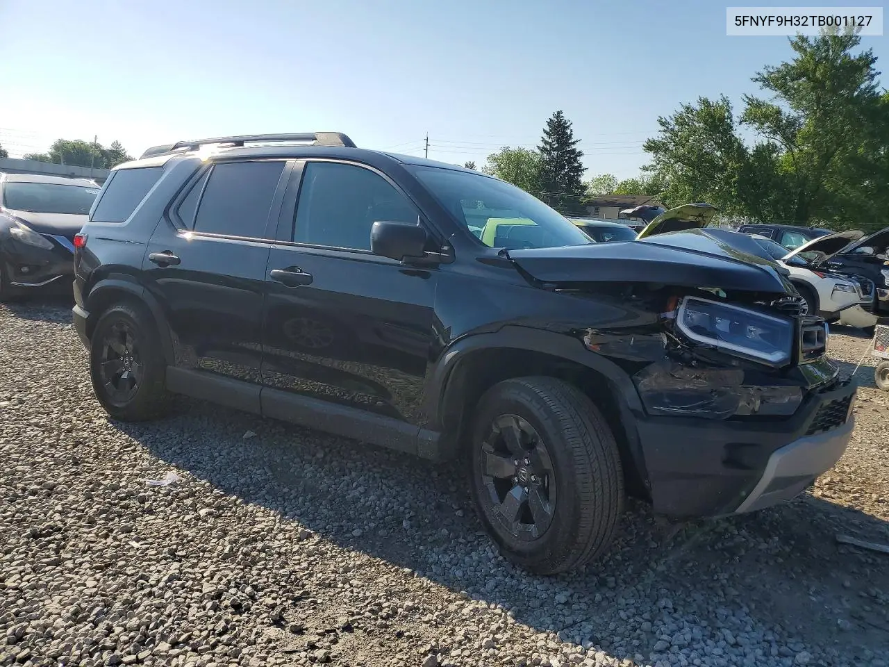 2026 Honda Passport Rtl VIN: 5FNYF9H32TB001127 Lot: 53938056