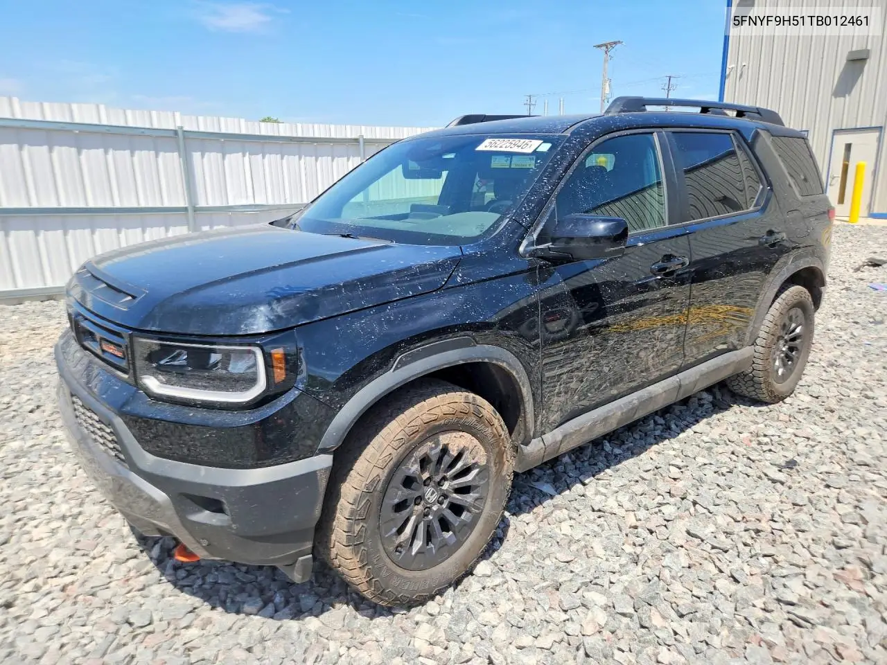 2026 Honda Passport Trail Sport VIN: 5FNYF9H51TB012461 Lot: 56225946