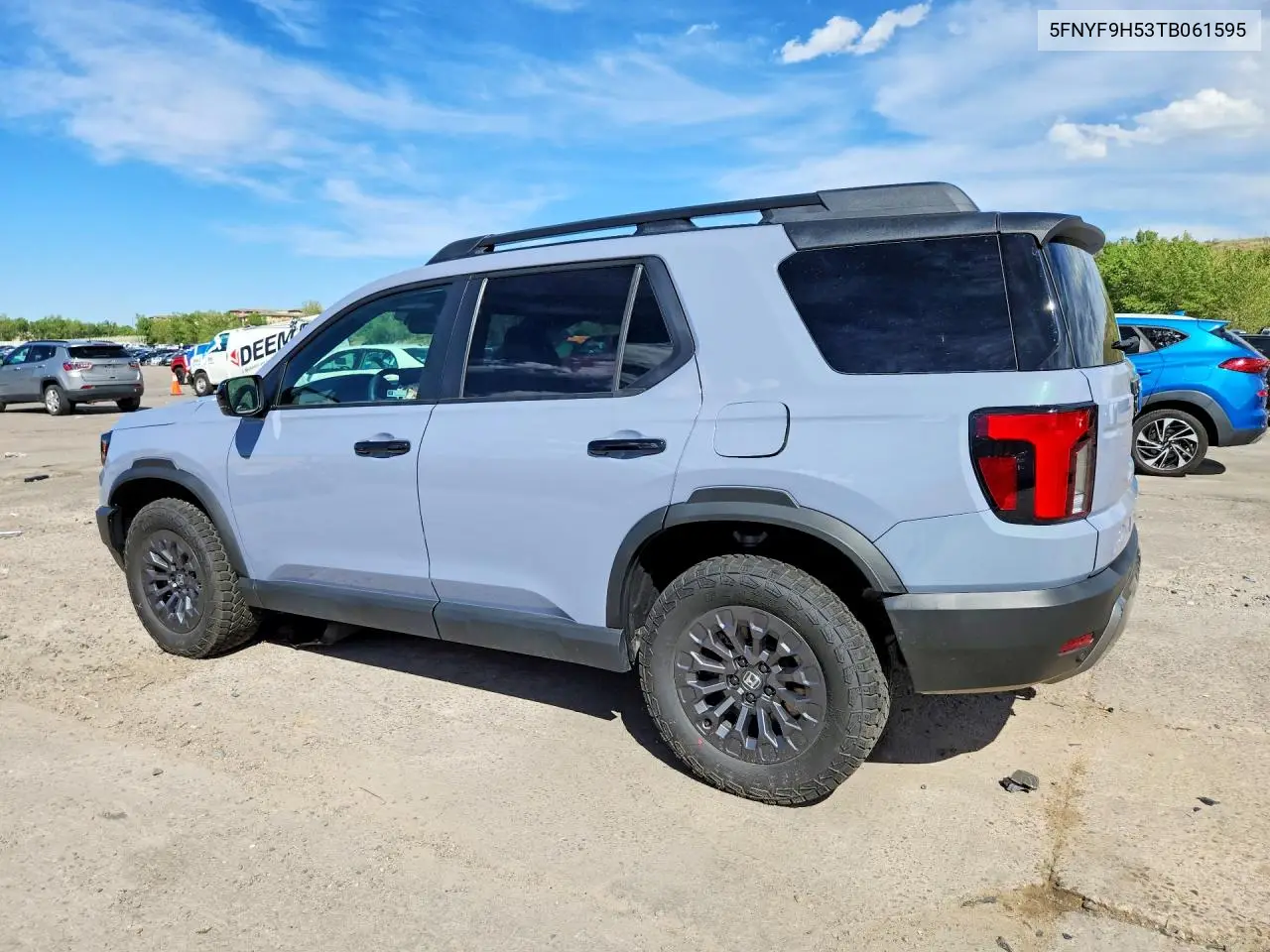 2026 Honda Passport Trail Sport VIN: 5FNYF9H53TB061595 Lot: 57063406