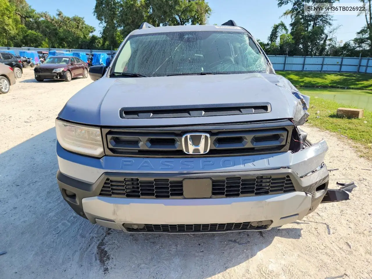 2026 Honda Passport Rtl VIN: 5FNYF9H36TB026922 Lot: 58604426